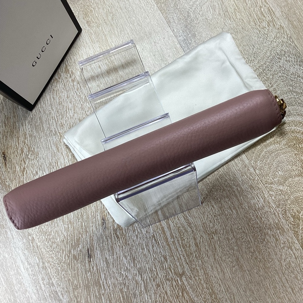 SOLD💗Authentic GUCCI🩷Soho Rose Beige Pebble Calfskin Leather - Picture 5 of 14